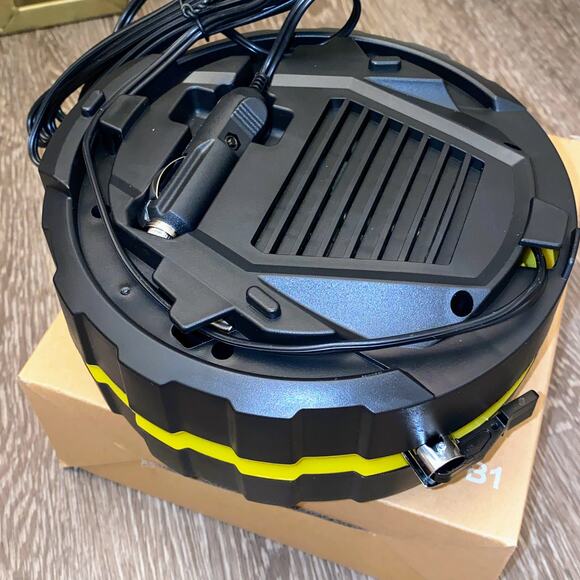 New Portable Automotive Tire Compressor Inflator Pump 9v Vehicle‎ Digital Light - Picture 2 of 4